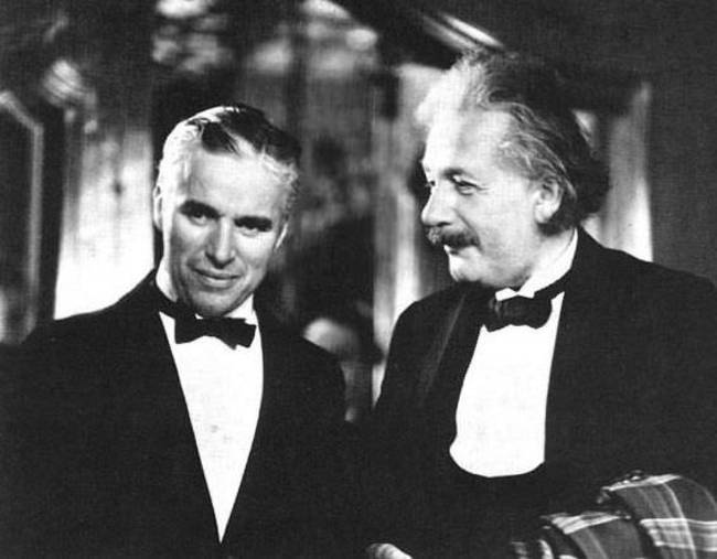 Albert Einstein and Charlie Chaplin