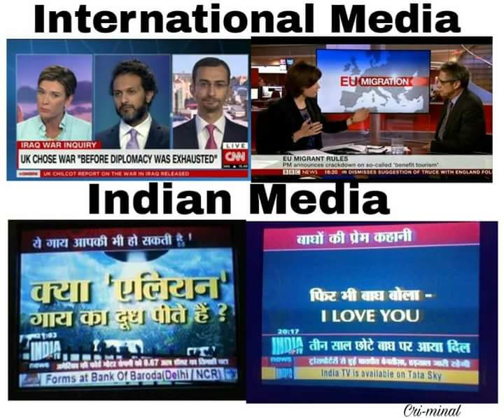 Indian media vs foreign media