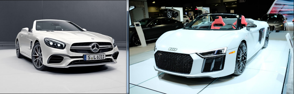 Fastest supercars comparision-Mercedes-Benz AMG SL vs Audi R8